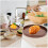 Plateau de service rond en bois 12 pouces 2