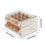 Boîte de rangement pour œufs graduée, style tiroir, double couche, 2