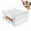 Boîte de rangement pour œufs graduée, style tiroir, double couche, 3