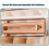 Boîte de rangement pour œufs graduée, style tiroir, double couche, 5