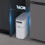8L Slim Trash Can with Pop-Up Lid, Gray 2