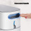 8L Slim Trash Can with Pop-Up Lid, Gray 4