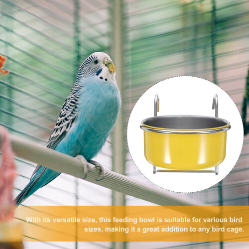 Mangeoire en acier inoxydable pour perroquets et petits oiseaux 2