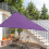 Tela de sombra triangular para jardín y patio. 4