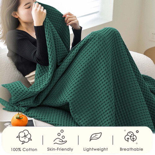 Cotton Bamboo Rayon Blanket Soft Breathable Throw 2