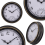 Outdoor garden thermometer wall clock waterproof plastic 3