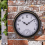 Outdoor garden thermometer wall clock waterproof plastic 4