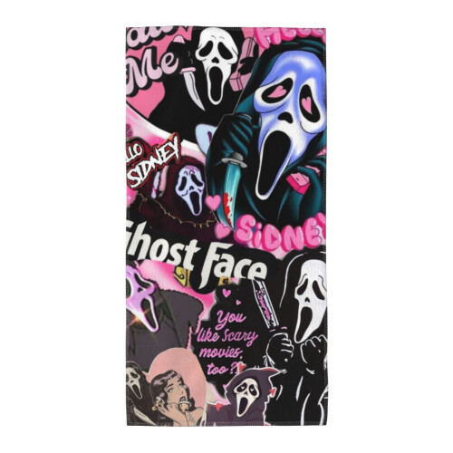 Serviette pour les mains Ghostface – Polyester doux et absorbant, 30 x 60 cm 1