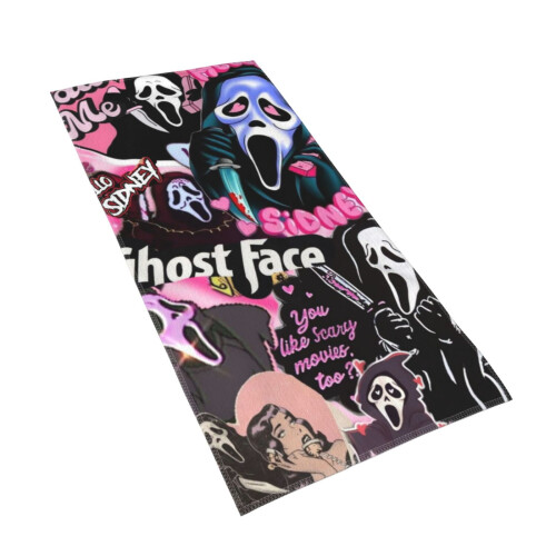Serviette pour les mains Ghostface – Polyester doux et absorbant, 30 x 60 cm 2