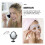 Vintage Oval Makeup Mirror Black Standalone 2