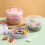 Doppellagige, mikrowellengeeignete Lunchbox, rosa 4