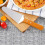 Pizza spatula wooden handle stainless steel triangle 3