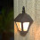 Luminária de parede solar, preta, com sensor de movimento e luminosidade, 3 modos. 4