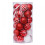 Red Shatterproof Christmas Ornaments 30 Pack 60mm 1