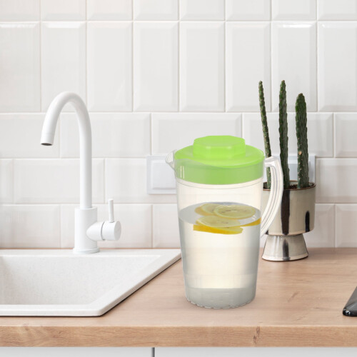 2L Plastic Water Pitcher with Lid and Spout 1