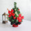 Pine Needles and Red Fruit Christmas Tree Decorations Set 4