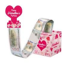 Coffret cadeau enveloppe rouge Saint-Valentin (1 pièce)