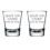 Set van 2 shotglaasjes (50 ml) met grappig design. 1