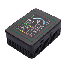 MT13 Schwarz 10-in-1 HCHO-Messgerät, 9 x 7 x 3,5 cm, 2000 mAh