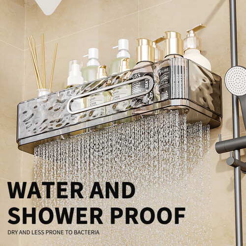 Shower Caddy with Suction Cup Clear 1 Pack 2