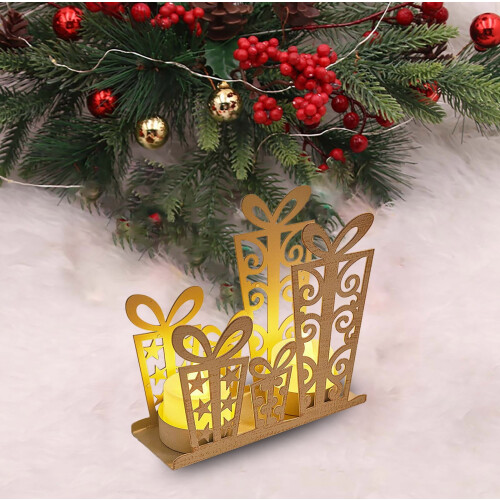 Christmas candlestick desktop ornament small 1 piece 1