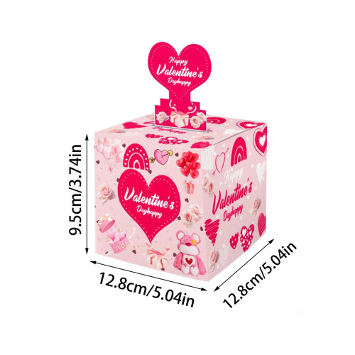 Coffret cadeau enveloppe rouge Saint-Valentin (1 pièce) 2