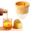 Whiskey-Eiskugelform aus Silikon, gelb, 6 cm 2