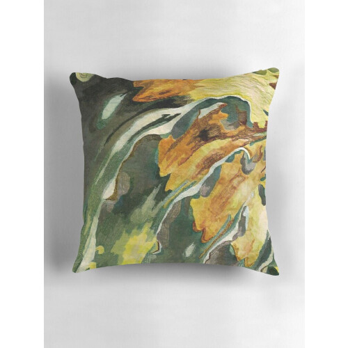 Capa de almofada AVOI em linho com estampa abstrata, 45x45cm 2