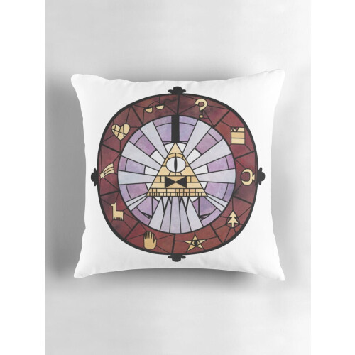 Capa de almofada AIVO Bill Cipher em linho, dupla face 2