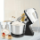 Black Kitchen Stand Mixer 67.63oz Bowl 7 Speeds 2