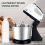 Black Kitchen Stand Mixer 67.63oz Bowl 7 Speeds 4