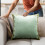 Green Chenille Sofa Pillow 45x45x10cm Decorative Cushion (1 4