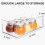 Clear Stackable Fridge Storage Bin - Large Yellow 4