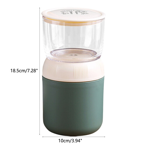 Κύπελλο σούπας Hariumiu 700ml με κουτάλι, διπλής στρώσης με μόνωση και στεγανότητα, 1