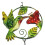Christmas ornament wrought iron wind chime 1 piece 5