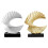 Resin Ocean Wave Figurine Gold White Modern Abstract Home 2