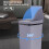 Small Slim Trash Can with Lid – Plastic Waste Bin for 3