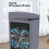 Small Slim Trash Can with Lid – Plastic Waste Bin for 4