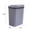 Small Slim Trash Can with Lid – Plastic Waste Bin for 5