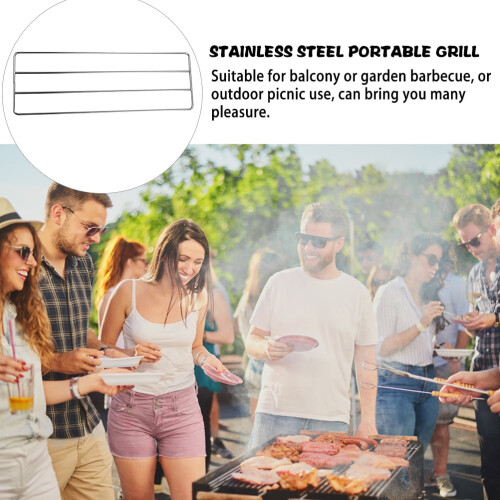 Bærbar grillrist i rustfrit stål 1