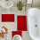 Ensemble de tapis de bain en chenille extra douce 3 pièces 4