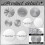 Mirror Wall Decor Set Silver Metal Round Plates 9 pcs 3