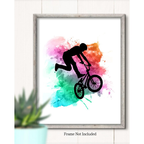 Arte de parede BMX com design moderno e vibrante (1 peça) 1