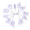 YiFudd Halloween string lights white skull 10 LED 2