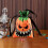 Halloween candy bags pumpkin pattern drawstring reusable 4