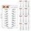 Eyebrow Stickers European Style Water Transfer 12 Sheets 3