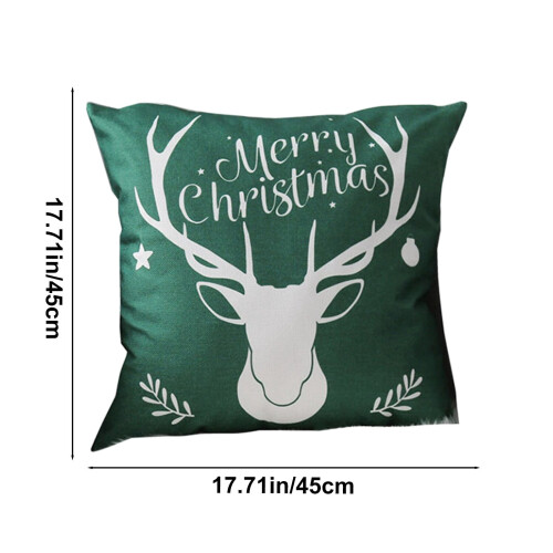 Housses de coussin de Noël 45 x 45 cm en lin doux 2