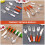 Karottenförmiges Kinderbesteck-Set – Edelstahl & Keramik 3