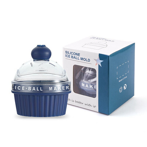Kuchenförmige Eiskugelform, Silikon, 1er-Pack 1