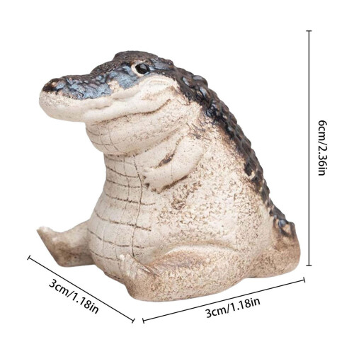 Baby-Alligator-Figur aus Kunstharz, Gartendekoration 2